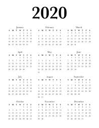 Free 2020 Calendar Printable One Page Lovely Planner Calendar Printables Free Printable Calendar Monthly Calendar Printable