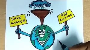 World water day, 22 march, draws attention to the essential role of water in our lives, the difficulties people face in getting it and solutions to these visit the un world water day website to find out about an event near you. How To Draw World Water Day Cartoon Drawing Step By Step For Kids Youtube