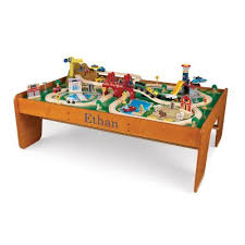 Kidkraft Personalized Ride Around Train Table And Set With Blue Library Ethan List Price 181 99 Price 158 06 Saving 23 Sand Water Tables Train