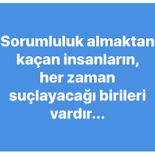Sorumluluk Almaktan Kacan Insanlarin Her Zaman Suclayacagi Birileri Vardir Ozlu Sozler Alintilar Hayatla Ilgili Alintilar