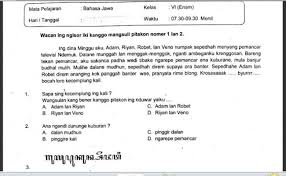 Choose the correct answer by crossing (x) a,b,c, or d ! Kunci Jawaban Lks Bahasa Jawa Kelas 4 Semester 1 Soal Sd Cute766