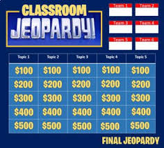 The template consists of 2 rounds with 6 categories of 5 questions each, plus a final jeopardy round. Pin On Story Board