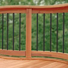 Posts should be no further apart than 5.5 feet on stairs. Round Or Oval Deck Balusters Deckexpressions