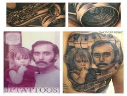 Choose a popular design for your new father daughter tattoos. Father Daughter Portrait 12 Best Father And Daughter Tattoos Ever