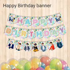 Bts Birthday Party Supplies Bts Dynamite Party Pack Bangtan Boys Birthday Party Printables Happy Birthday Party Decor In 2021 Happy Birthday Banner Printable Birthday Party Packs Birthday Party Supplies