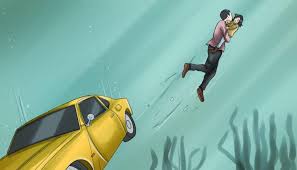 save myself from a sinking vehicle
