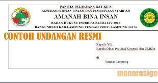 Surat penagihan pembayaran yang baik dan benar. Contoh Surat Undangan Resmi Yang Baik Dan Benar 2017 Menarasiger Com