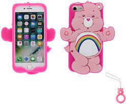 Iphone se (2nd gen) and iphone 8/7 otter + pop defender series build your own case. Artbling Case For Iphone 7 8 Silicone 3d Cartoon Animal Cover Kids Girls Cool Lovely Cute Cases Kawaii Soft Gel Rubber Unique Character Protector Finger Ring For Iphone7 Iphone8 Rainbow Bear Walmart Com Walmart Com