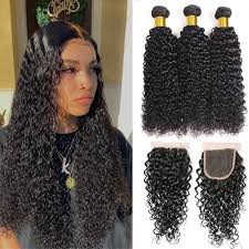 A tousled beach wave is an iconic trend for short curly hair that will never go out of style. Amazon Com Wet And Wavy Bundles With Closure Water Wave Bundles With Closure Unprocessed Curly Deep Wave Human Hair Bundles Weave Hair Human Bundles And Closure Hair Extensions Human Hair Curly Wave