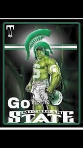 Even The Hulk Is A Spartan Fan Gogreen Ohio State Michigan Michigan State University Michigan State