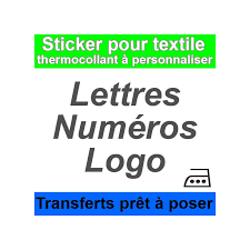 Voir cette épingle et d'autres images dans tags par christel. Stickers Transferts Pour Textile Pret A Poser Lettres Numeros Logo