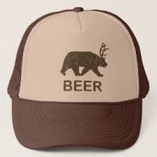 Beer Bear Deer Trucker Hat Zazzle Com In 2020 Beer Bear Bear Deer Beer Bear Deer