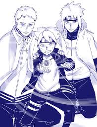 Uzumaki Naruto Uzumaki Boruto And Namizake Minato Gambar Anime Gambar