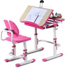 The chair and desk are both adjustable. Baby Joy Kids Desk And Chair Set In 2020 Desk And Chair Set Kids Desk Kids Study Table