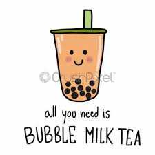 Panda tapioca milk tea with panda boba | yukitchen. All You Need Is Bubble Milk Tea Cartoon Vector Illustration Stock Vector Crushpixel