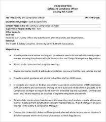 The chief compliance officer (cco), is responsible to protect the bank, its affiliates, and customers from any damage that might result from the failure to comply with regulatory obligations and assist the executive management in monitoring and mitigating compliance risks in line with the risk tolerance of the bank. 9 Compliance Officer Job Description In Pdf Free Premium Templates