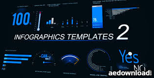 infographics template 2 after effects project videohive