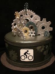 Special Birthday Cake For Brother In Law Bike Gears This Is A Cake I Did For My Brother In Law S Birthday He Is A World Cup Downhill Mountain Bike Racer So Bike Cakes Cycling Cake Mountain Bike Cake