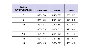 gottex size guide fun fashion online boutique