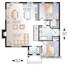 Decouvrez Le Plan 3147 Bradley Qui Vous Plaira Pour Ses 2 Chambres Et Son Style Contemporain Zen Basement House Plans House Plans Open Floor House Plans