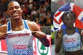 Hughes, 23, added 4x100m gold to his 100m title in berlin and he also took relay gold at the commonwealth games. Hughes And Asher Smith Complete 100 Metres Double For Britain Guyana Chronicle