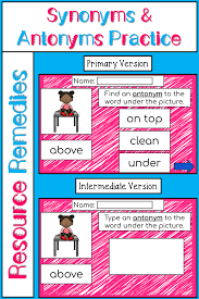 Synonym Antonym Practice For Google Classroom In 2020 Google Classroom Teachers Pay Teachers Seller Distance Learning
