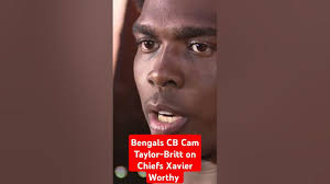 Cincinnati #Bengals CB Cam Taylor-Britt says #Chiefs WR Xavier Worthy can  only run straight 👀