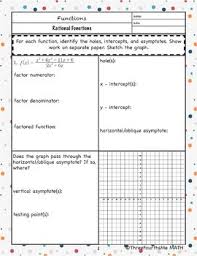 Graphing Rational Functions Rational Function Function Graphing