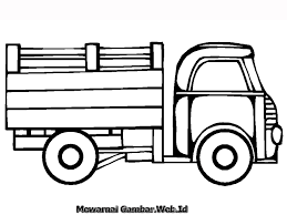 Contoh mewarnai gambar mobil yang keren dari berbagai jenis. Gambar Mewarnai Truk