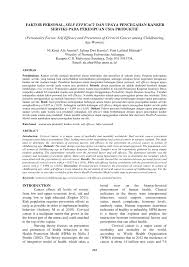 Karakteristik wanita usia subur dengan tindakan pencegahan kanker serviks. Pdf Personality Factor Self Efficacy And Prevention Of Cervical Cancer In Women Of Childbearing Age