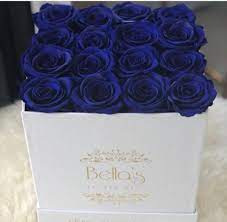 Artist turns one of the last nyc phone booths into bursting display of flowers. Blue Eternity Roses Roses That Last A Year New Yor In New York Ny Bella S Flowers New York City