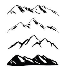Mountain Ranges Vector Art Download Snowing Vectors 296797 Mountain Drawing Mountain Range Tattoo Mountain Tattoo