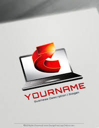 Design Your Own Online Computer Logo Online Technology Logo Maker Computer Logo Logo Design Free Templates Create Logo Design