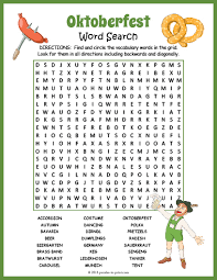 Band — a band is a small group of musicians who play popular music such. Oktoberfest Word Search Puzzle