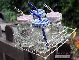 Bent Glass Straw For Pint Mason Jars