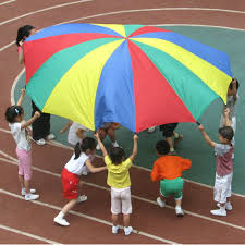 24 36 Nice 2m 78 Big Size Parachute Outdoor Games Gymnastics Toy Child Sports Development Rainbow Outdoor Toys For Kids Outdoor Games For Kids Kids Playing