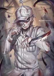 Kitchen knife halloween weapon disguise, the blood on the knife, angle, painted, halloween costume png. Artstation Fan Art White Blood Cell Crispytuna97 Arts