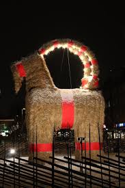 Photo taken at gävlebocken by lara b. Gavle Goat Is A Big Christmas Goat Of Straw Editorial Stock Photo Image Of History Center 168123663