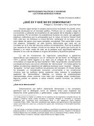 La usamos con frecuencia, la exigimos, la buscamos. Schmitter Que Es Y Que No Es Democracia Pdf Pdf Democracia Ideologias Politicas