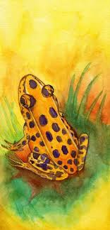 Leopard Frog Changes His Spots Watercolor Painting Giclee Print Frog Art Animal Art Art
