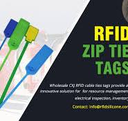 Custom PP RFID Cable Tie Tags UHF 860-960MHz RFID Labels