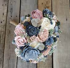Peonies, roses and garden roses. Sola Flower Bouquet Wood Flower Bouquet Slate Blue Wedding Blush Pink Dried Flower Bouquet Rustic Wedding Bouquet