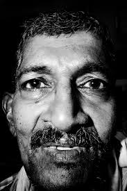 Photoshoot street fruits vendor at work .