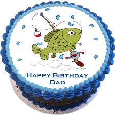 It's very easy to create write your name on birthday cake images. Fishing Birthday Cake