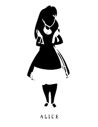 Alice In Wonderland Cartoon Black And White Pin By Meredith On Stencils Alice In Wonderland Alice Wonderland