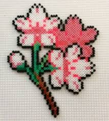 Our floral cross stitch alphabet 15 highlights letters and numbers with small flowers in various stages of bloom. Sakura By Cielhargreaves On Deviantart Hama Beads Design Perler Beads Perler Bead Art