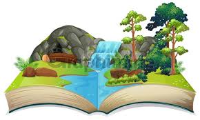دانلود وکتور کارتونی کتاب طبیعت | دانلود تصویر کارتونی کتاب طبیعت، وکتور  کتاب طبیعت