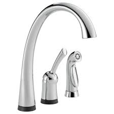 And, once your new sink is installed, we're here to provide you with maintenance and. Rickshardware Com Product Pilar Single Handle Kitchen Faucet With Touch2o Technology And Spray Chrome Model Number 4380t Dst By Delta