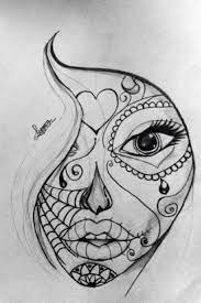 It is a time for honoring and celebrating our loved ones who have passed away. Dream Catcher Skull Girl Tattoo Sugar Skull Drawing Skull Sketch