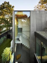 Glass And Slim Grey Bricks Clad Eyrc S Waverley House In Silicon Valley Architecture Exterior Design Architecture House